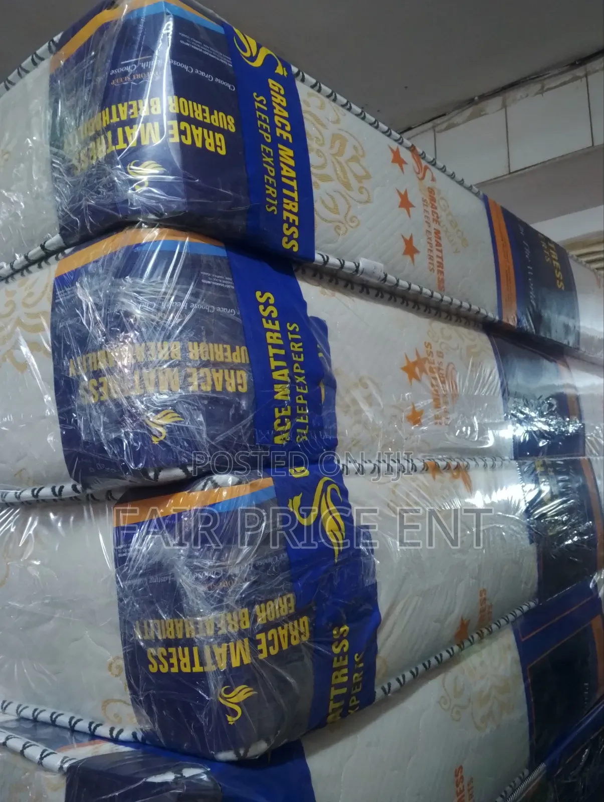 Re Bonded Orthopedic Fibre Mattress .4*6*10inches. ( White)