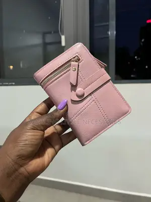 Pink Faux Leather Wallet for Ladies