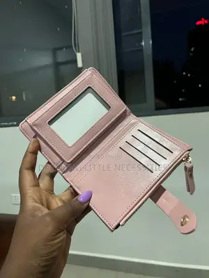Pink Faux Leather Wallet for Ladies
