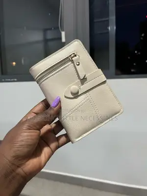 Light Beige Faux Leather Wallet for Ladies