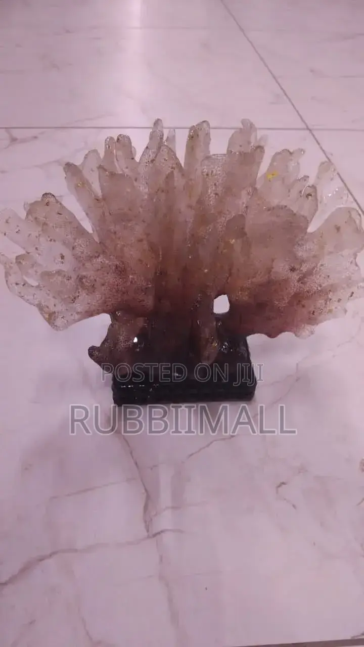 Faux-Coral Fan Sculpture