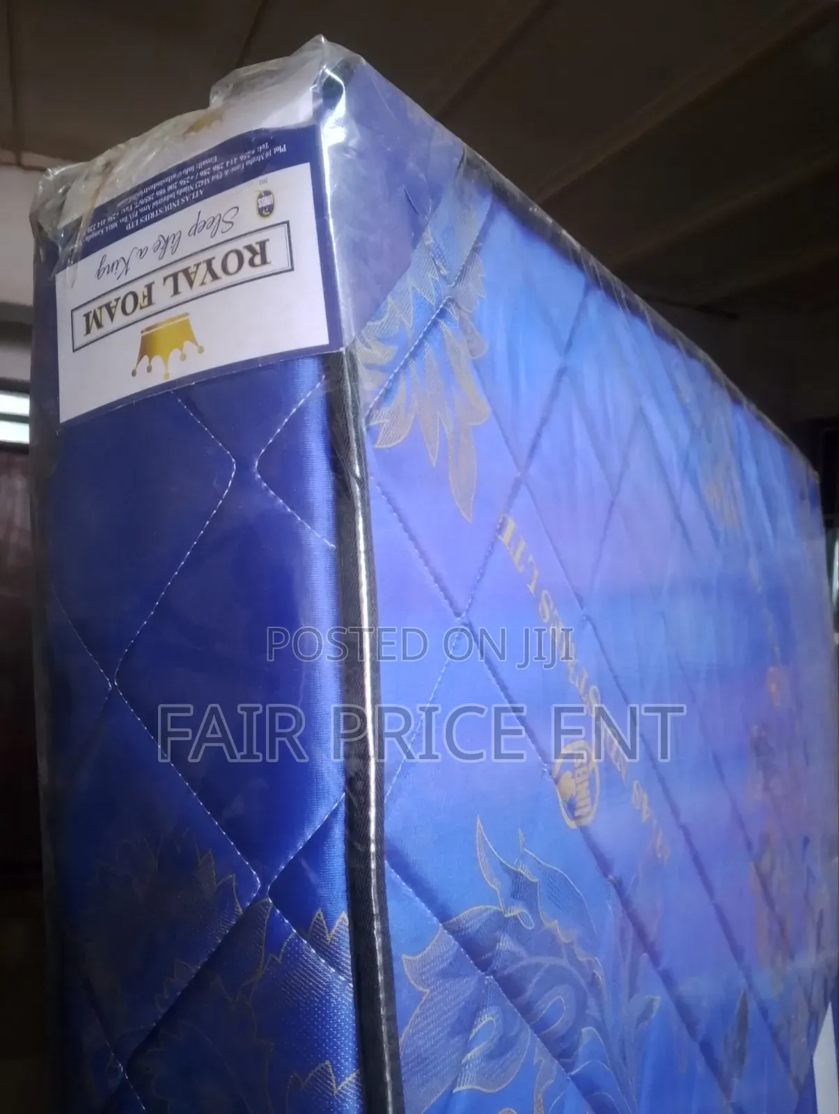 High Density Royal Foam .5*6*6inches ( Blue)