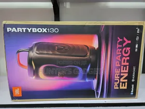 JBL Partybox 130 Bluetooth Rechargeable Powerful Speaker Brand New