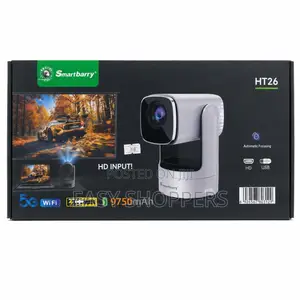 SmartBarry HT26 Portable Smart Projector 4K 9,750 mAh Battery.