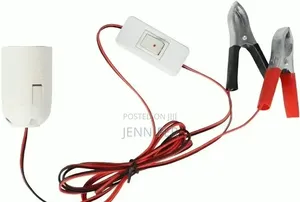 12V  LED Work Light Bulb With Battery Alligator