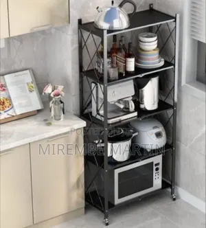Versatile Foldable Rolling Storage Shelf - Multicolor