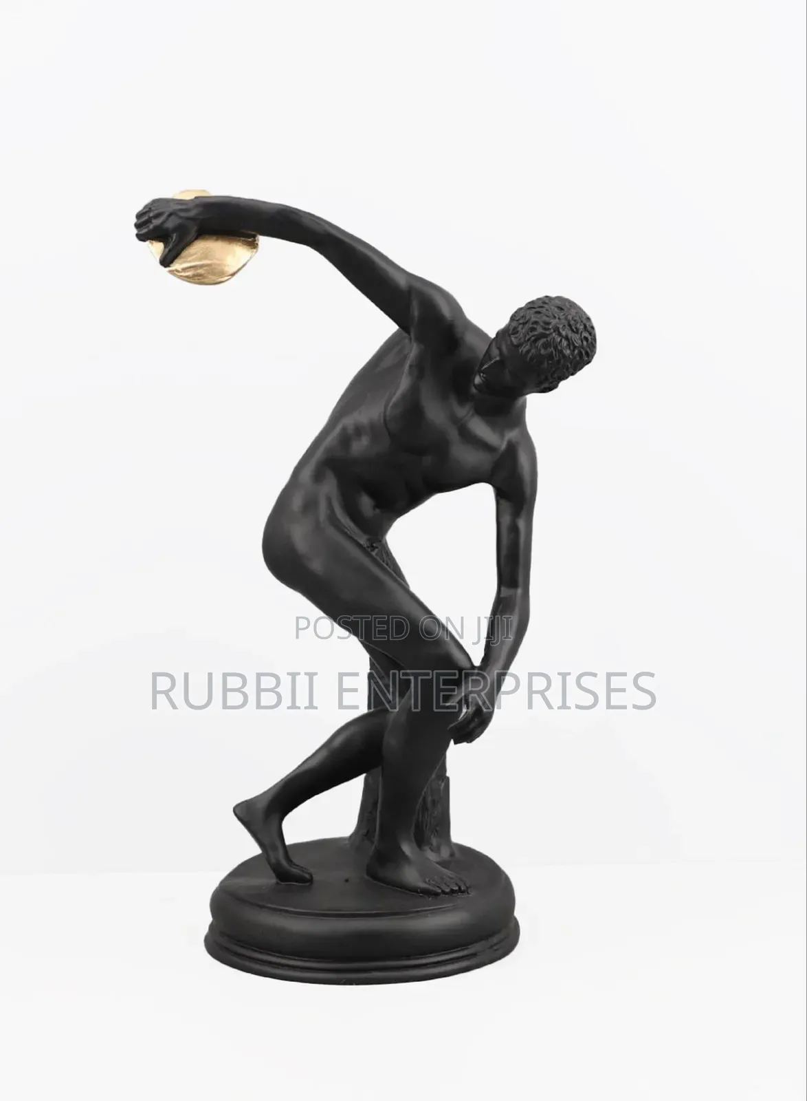 Black Resin Home Decor Figurine Onarment