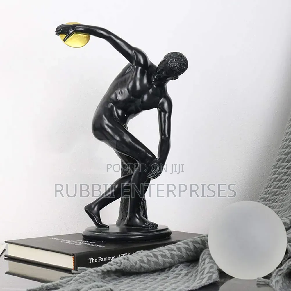 Black Resin Home Decor Figurine Onarment