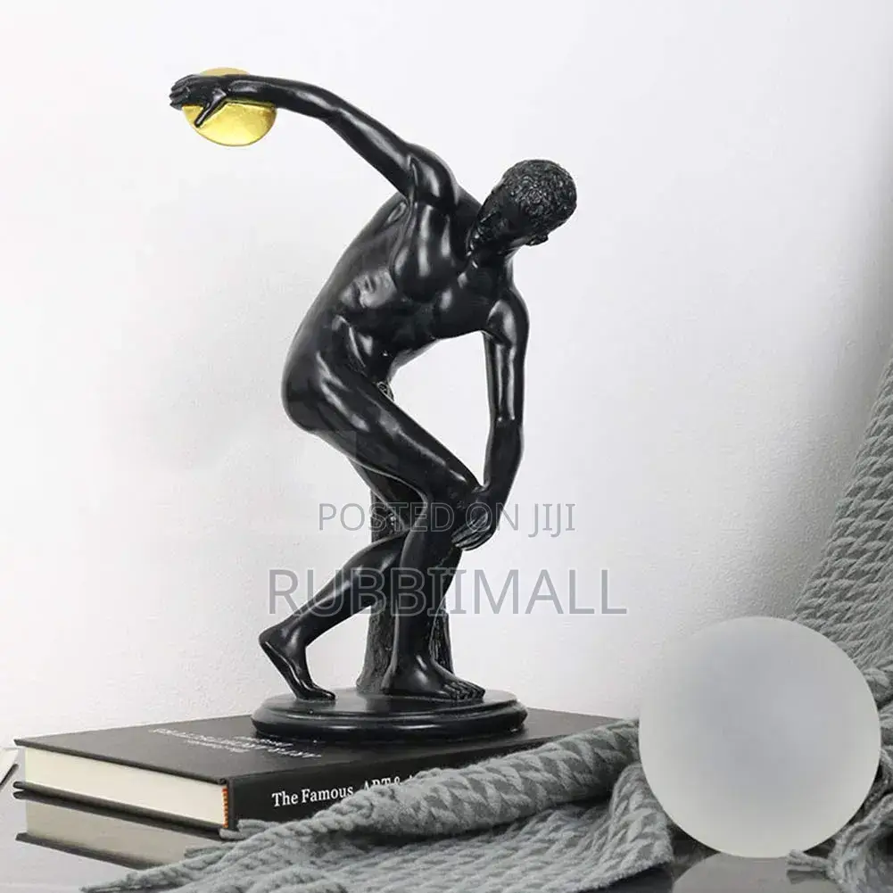 Black Resin Home Decor Figurine Onarment
