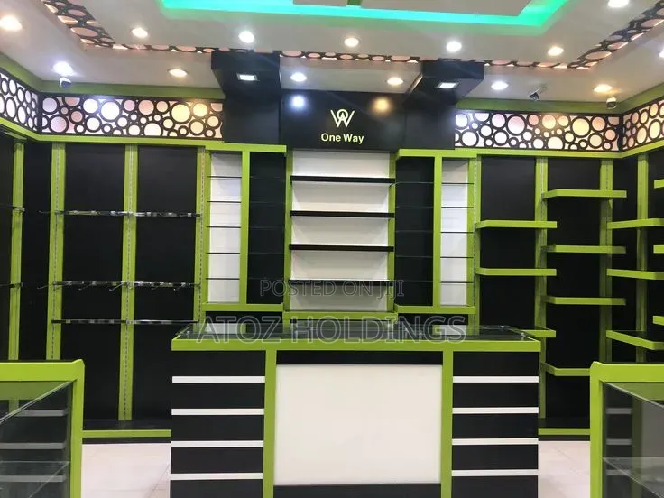 Shop Customization/Interior Cabinetry Works & Shelving Shop Partitions