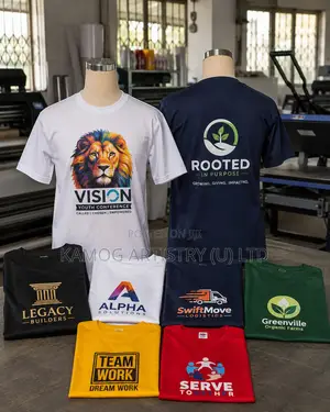 Branded Round Neck T-Shirts Front & Back DTF