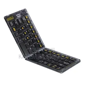 Ultra-Thin Folding Wireless Bluetooth Keyboard for Phone Tablet Mac PC