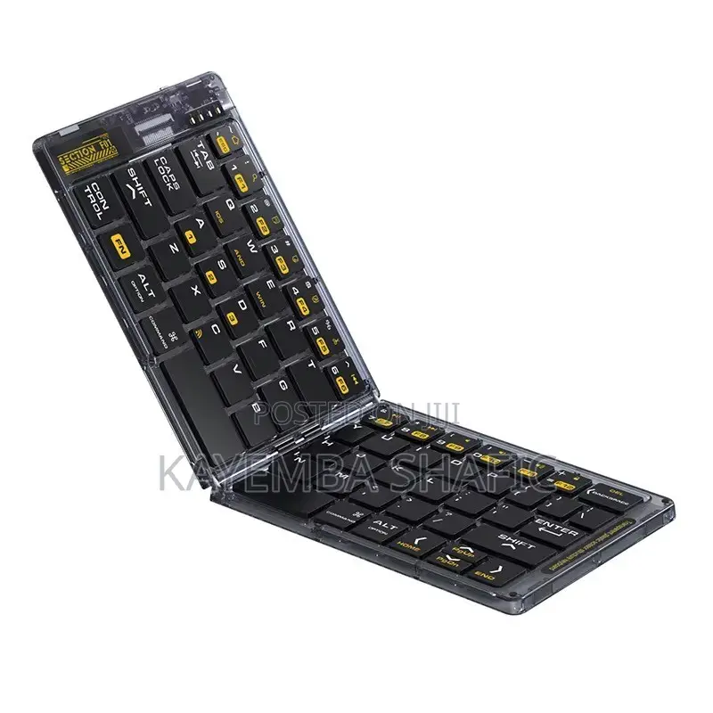 Ultra-Thin Folding Wireless Bluetooth Keyboard for Phone Tablet Mac PC
