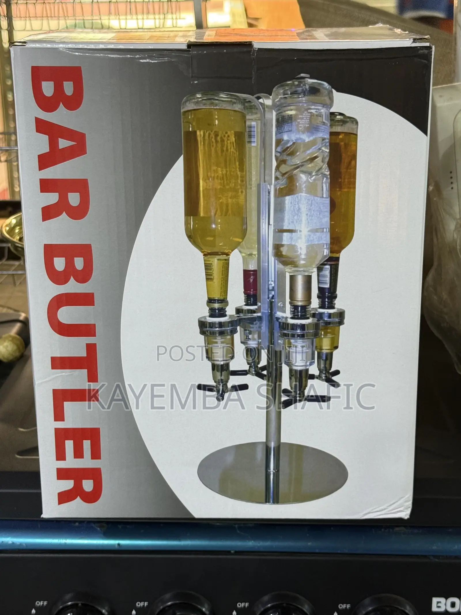 Brand New 4-Bottle Rotary Bar Butler Liquor Dispenser