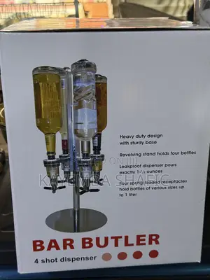 Brand New 4-Bottle Rotary Bar Butler Liquor Dispenser