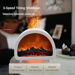 3D Fireplace Aroma Diffuser & Ultrasonic Cool Mist Humidifier