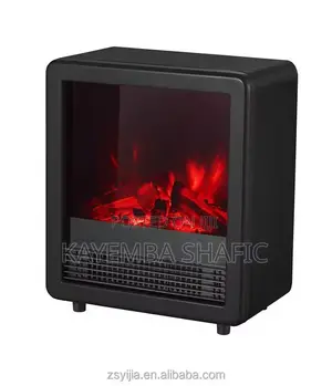Yika Mini Freestanding Electric Fireplace Space Heater With 3D Flame