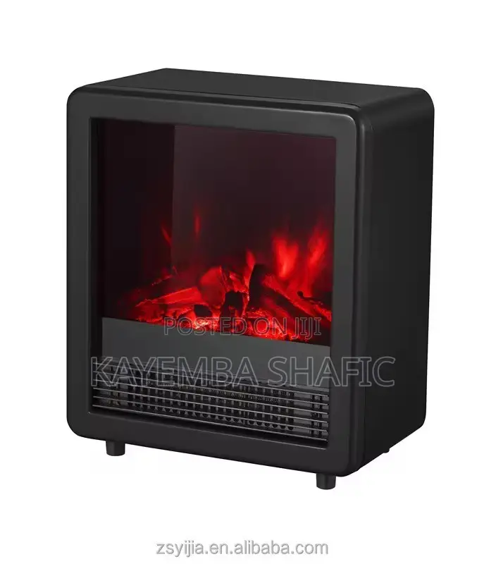 Yika Mini Freestanding Electric Fireplace Space Heater With 3D Flame
