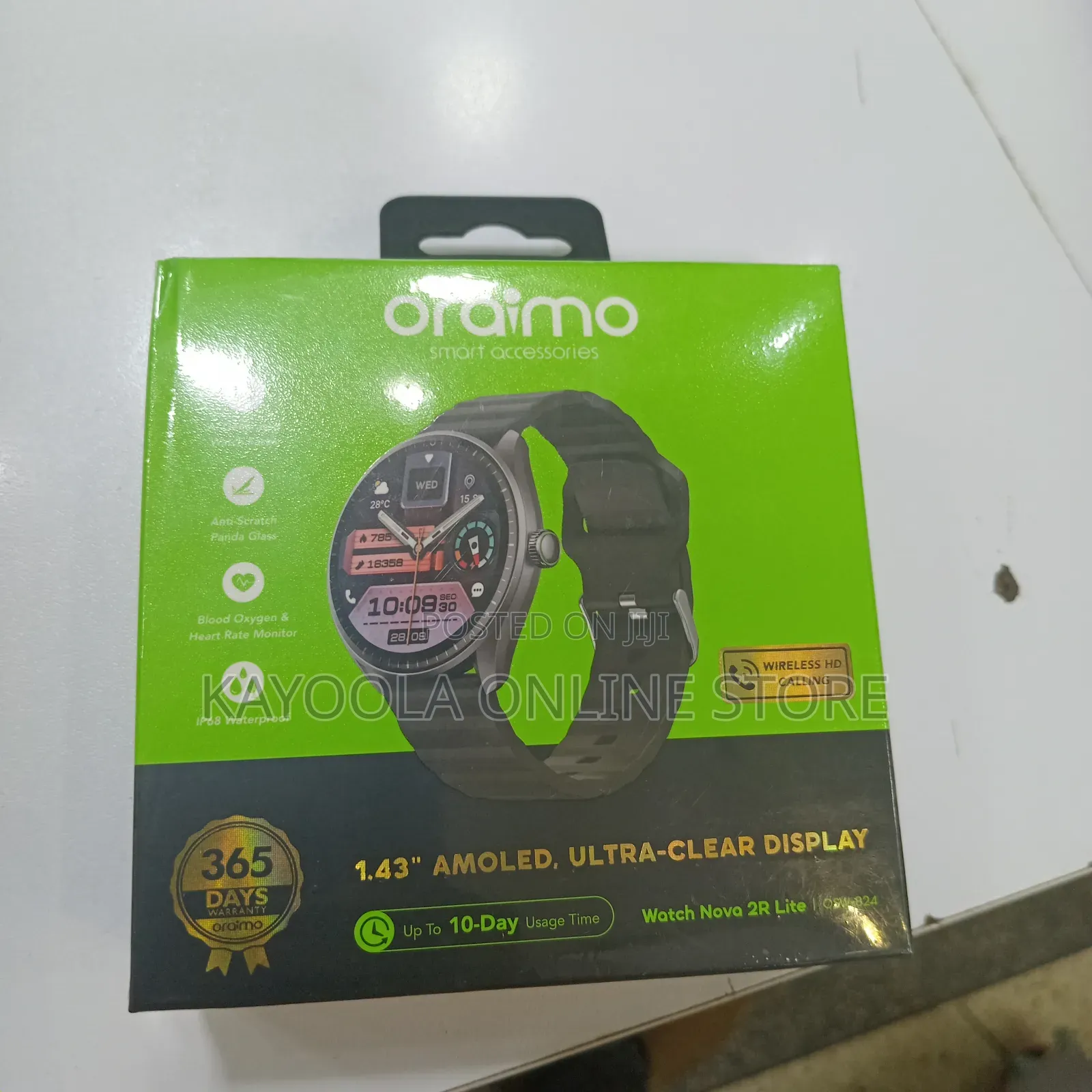 Oraimo Watch Nova 2R Lite SmartWatch 1.43 Armoled, 10 Day Batery, IP68