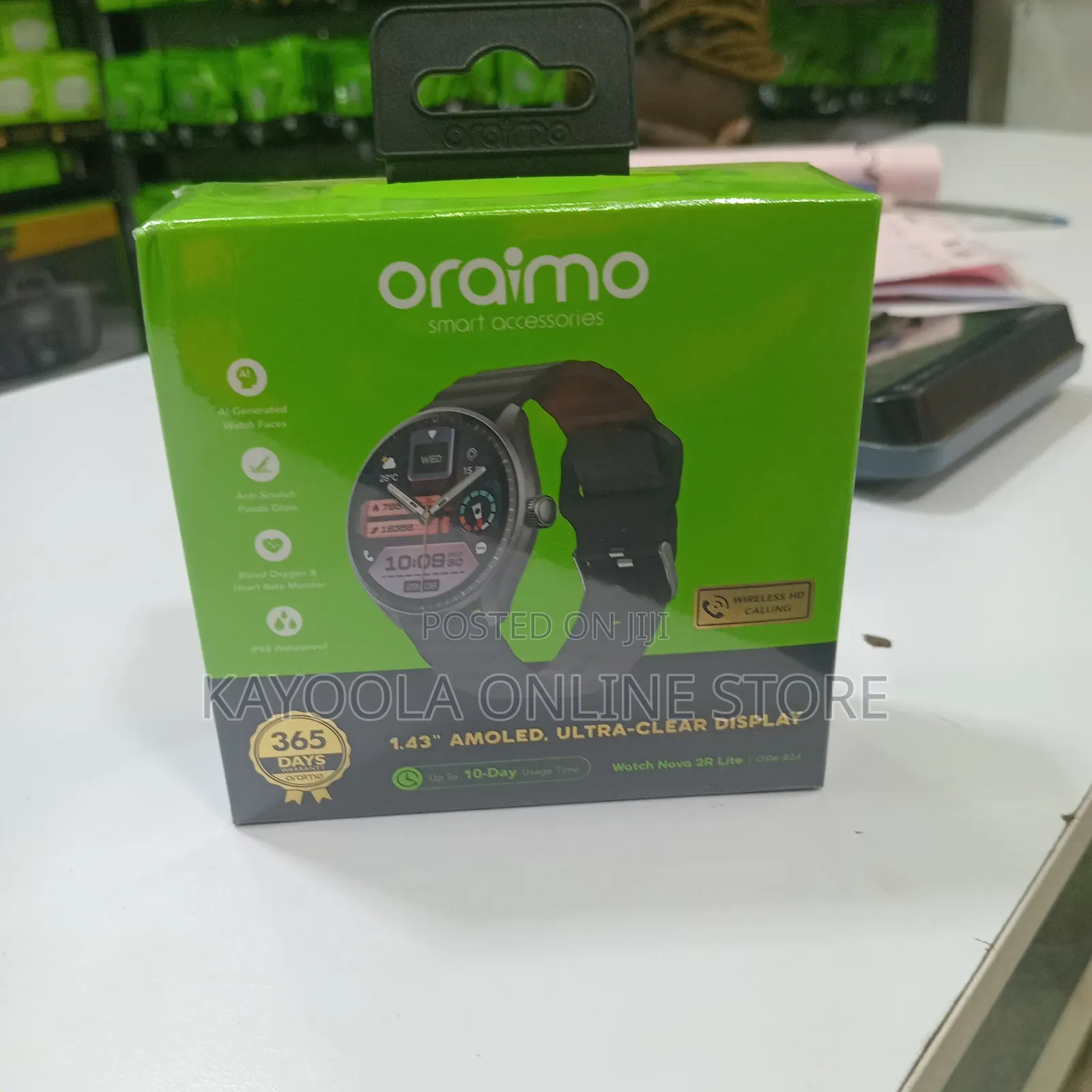 Oraimo Watch Nova 2R Lite SmartWatch 1.43 Armoled, 10 Day Batery, IP68