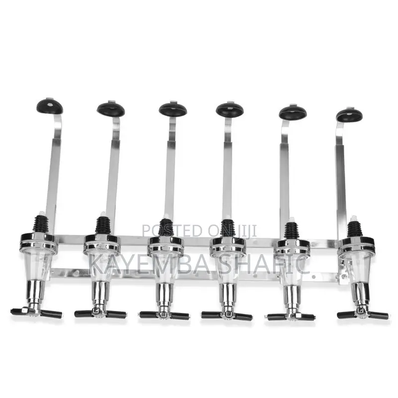 6 Bottle Wall Mounted Liquor Dispenser Bar Butler Shot Pourer