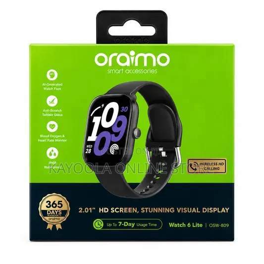 Oraimo Watch 6 Lite( OSW- 809) - Brand New Smart Watch