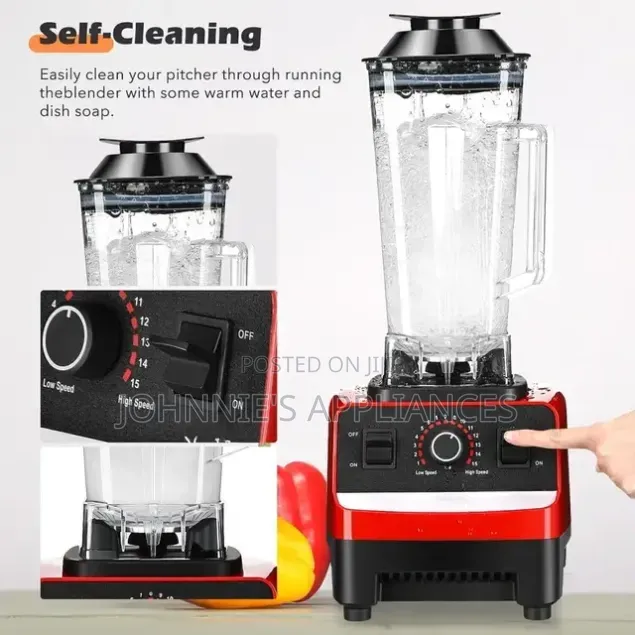 (2in1) Silver Crest Commercial Electric Blender (2L)