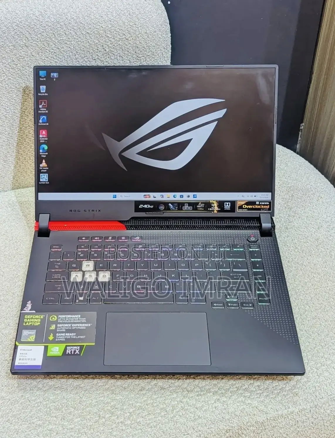 Laptop Asus ROG Strix G15 16GB Intel Core i7 SSD 128GB
