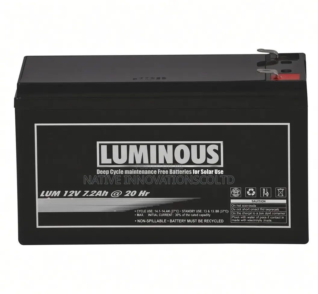 12v/ 7AH Luminous Batteries