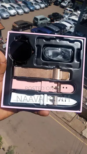 PINK Hainoteko-18 Waterproof Round Shape Amoled 3 Straps