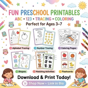 Preschool Printable Worksheets | ABC, Numbers, Coloring Activities