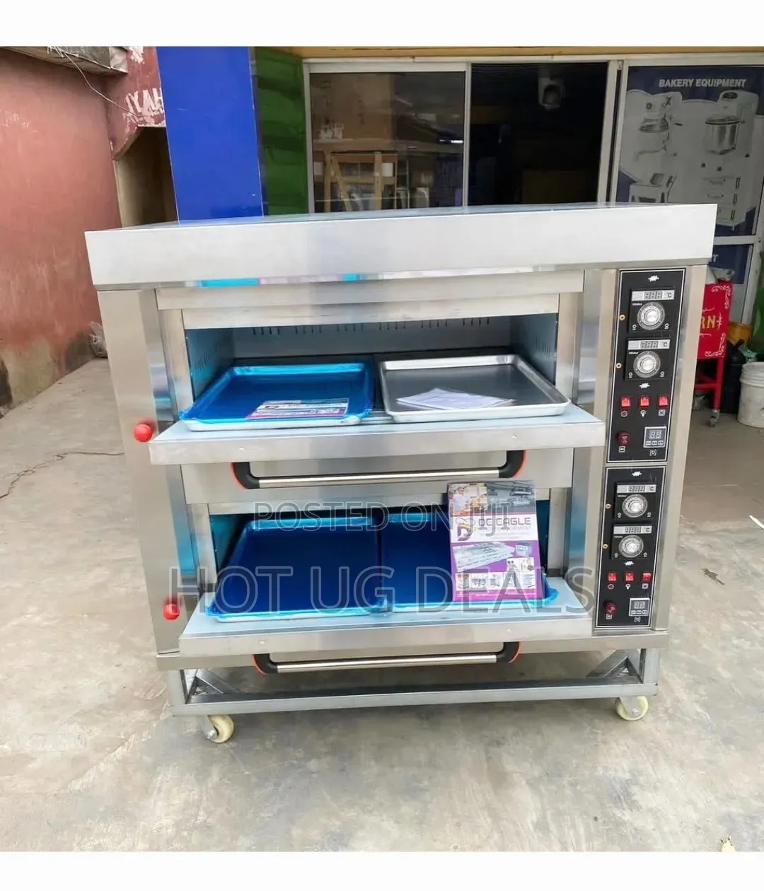 2 Deck 4-Tray Electric Commercial Bakery Deck Oven