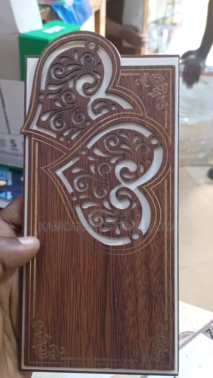 Premium Laser-Cut Wooden Invitation Cards