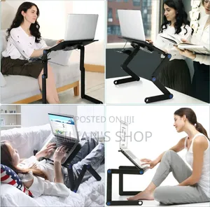 Multifunctional Laptop Table With Cooling Fans