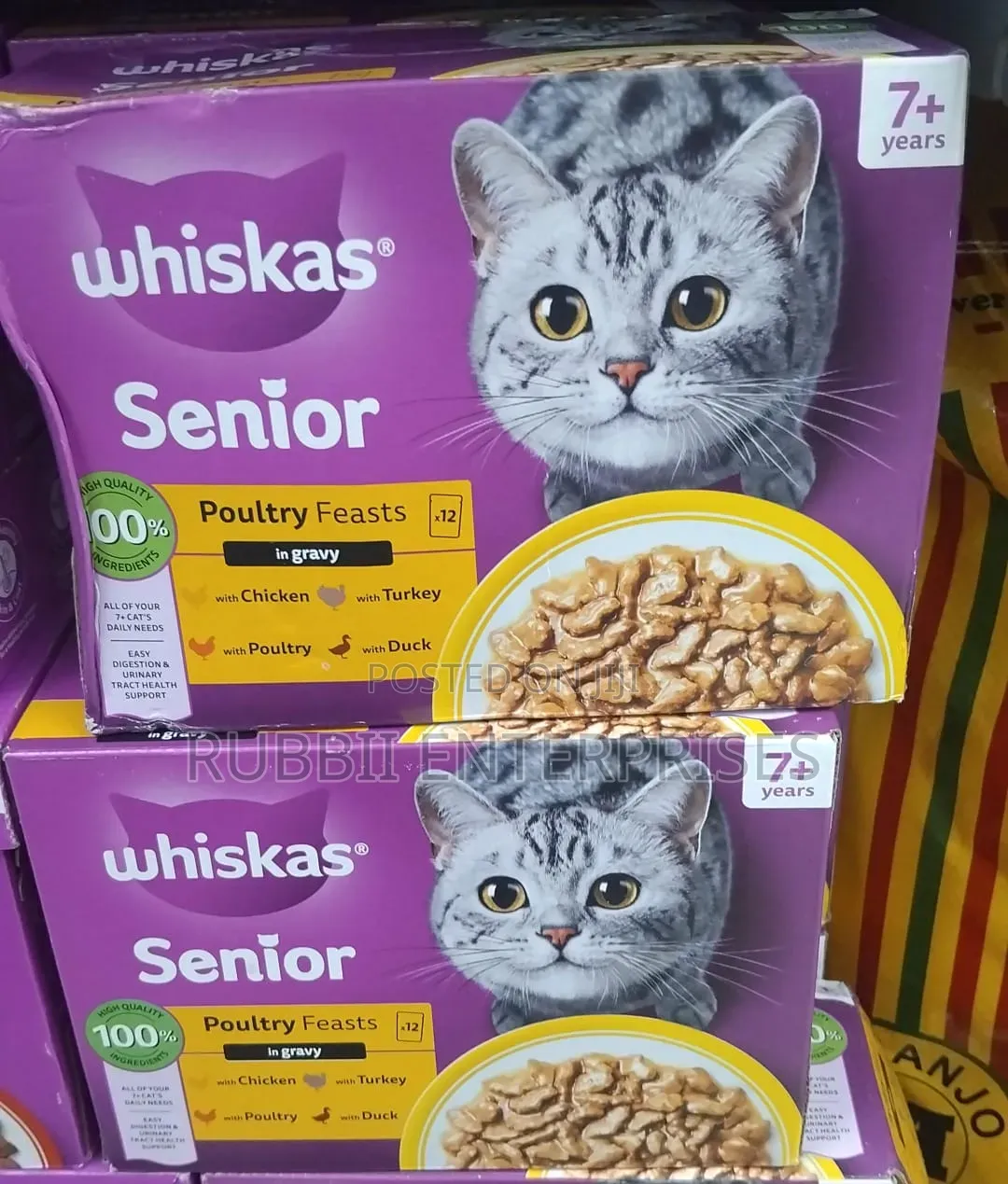 Whiskas Senior  Poultry Feasts in Gravy Wet Cat Food 7+ Years