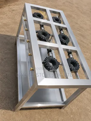 Heavy Duty 6 Burner Stainless Steel Gas Stove