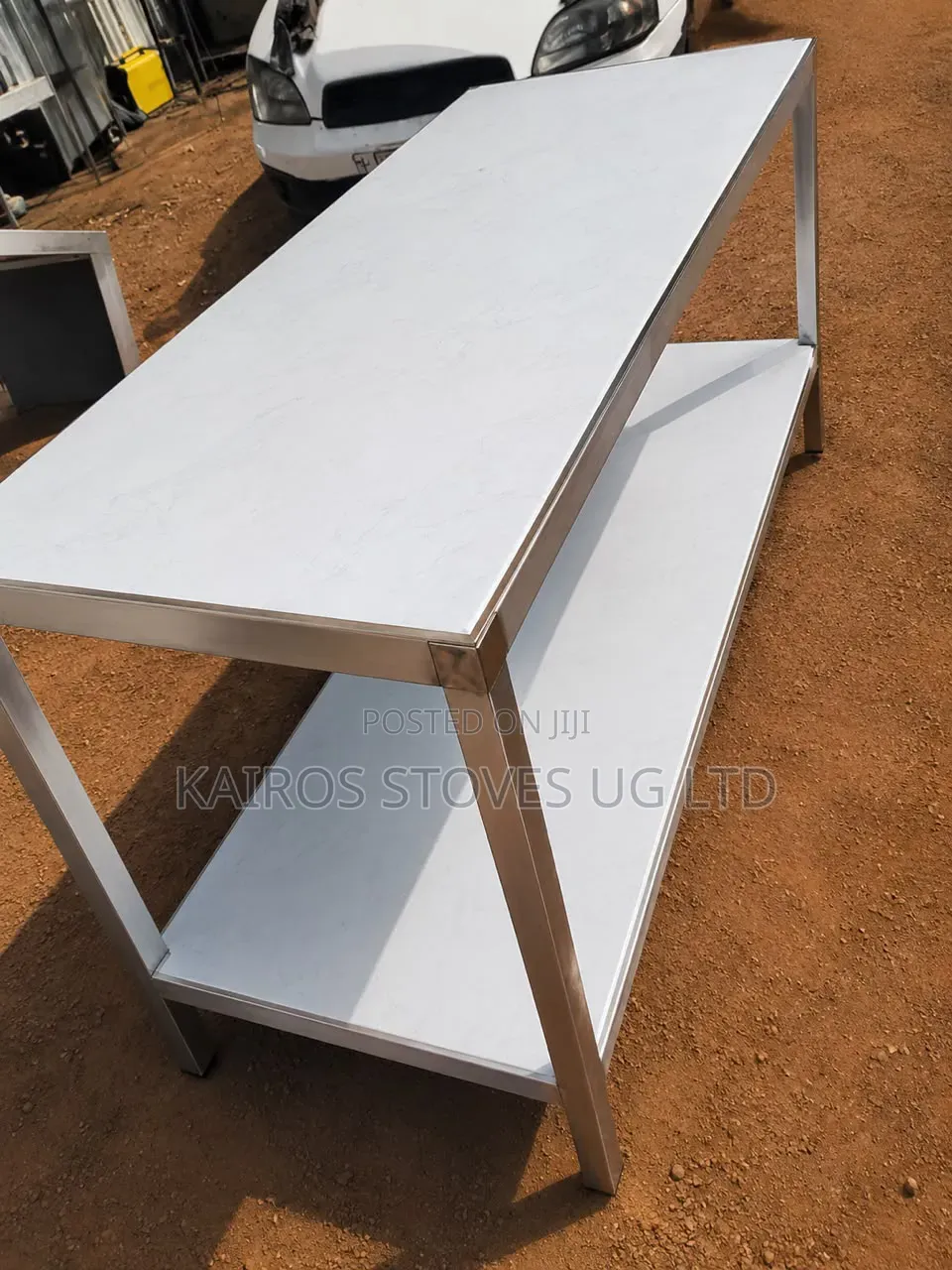 Heavy Duty 2- Tier Stainless Steel Working Table