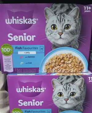 Whiskas Senior Fish Favourites in Jelly Cat Food 12×85g 11+ Years