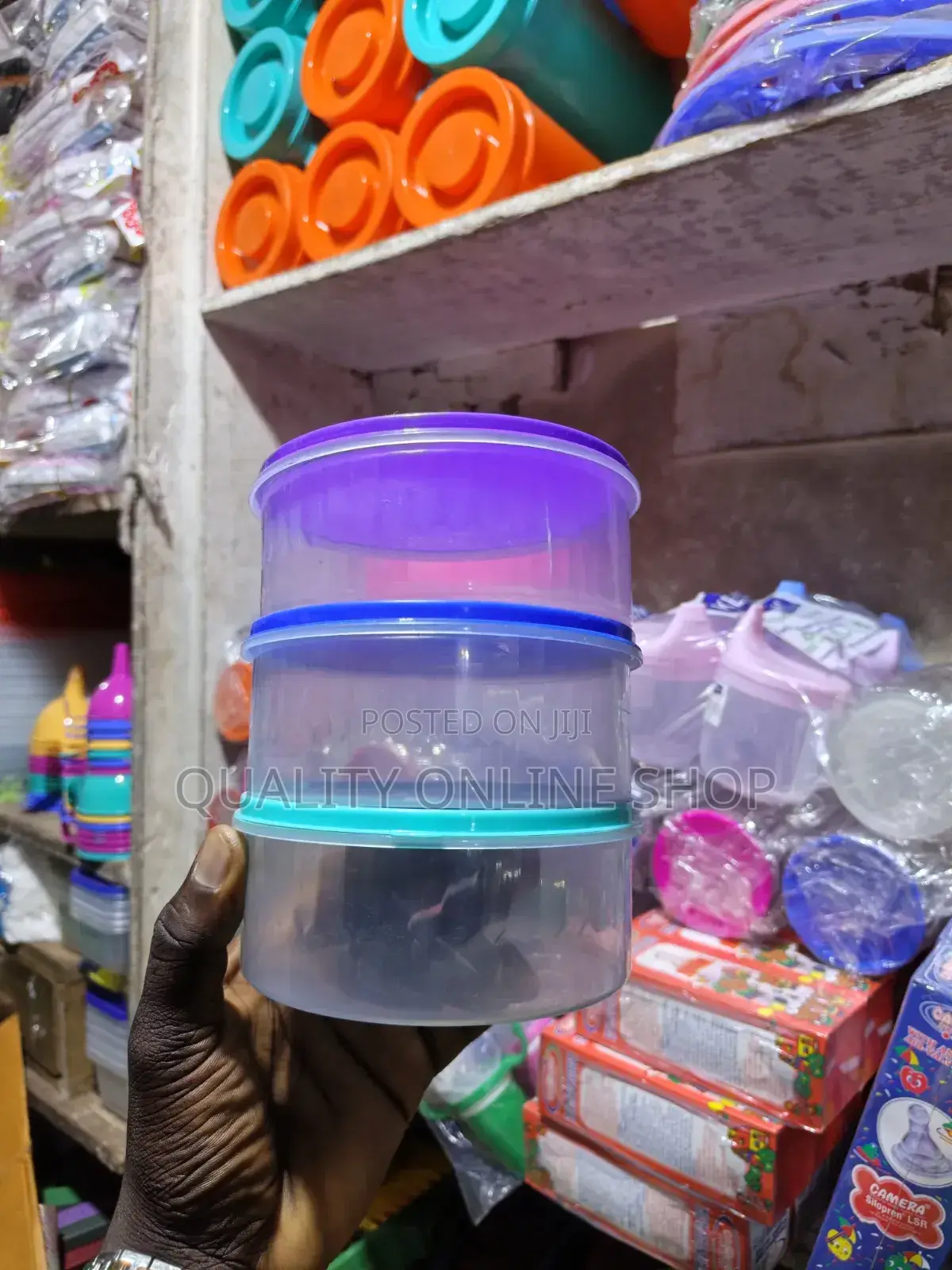 Round Plastic Containers Plastic Containers 12pcs