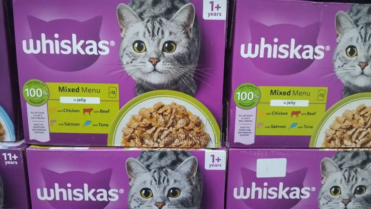 IWhiskas Mixed Menu in Jelly Wet Cat Food 1+ Year