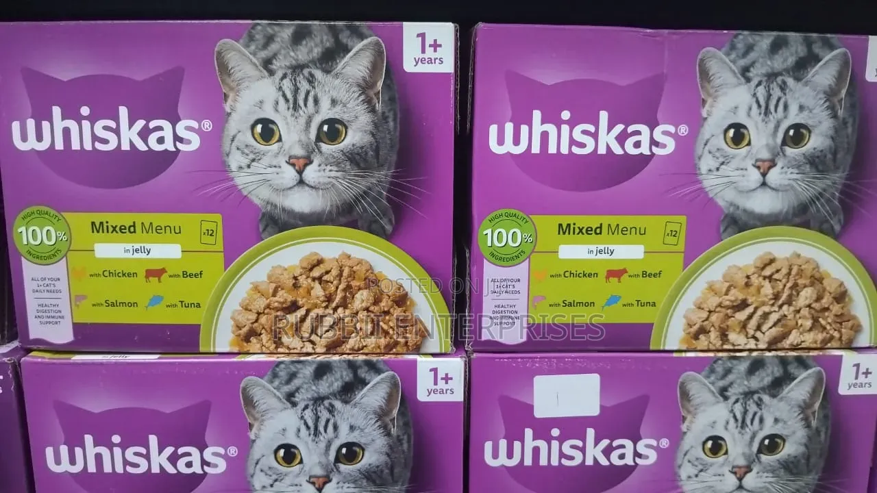 IWhiskas Mixed Menu in Jelly Wet Cat Food 1+ Year