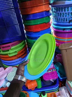 Flat Plastic Plates Plastic Plates 12pcs