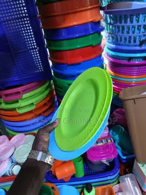 Flat Plastic Plates Plastic Plates 12pcs