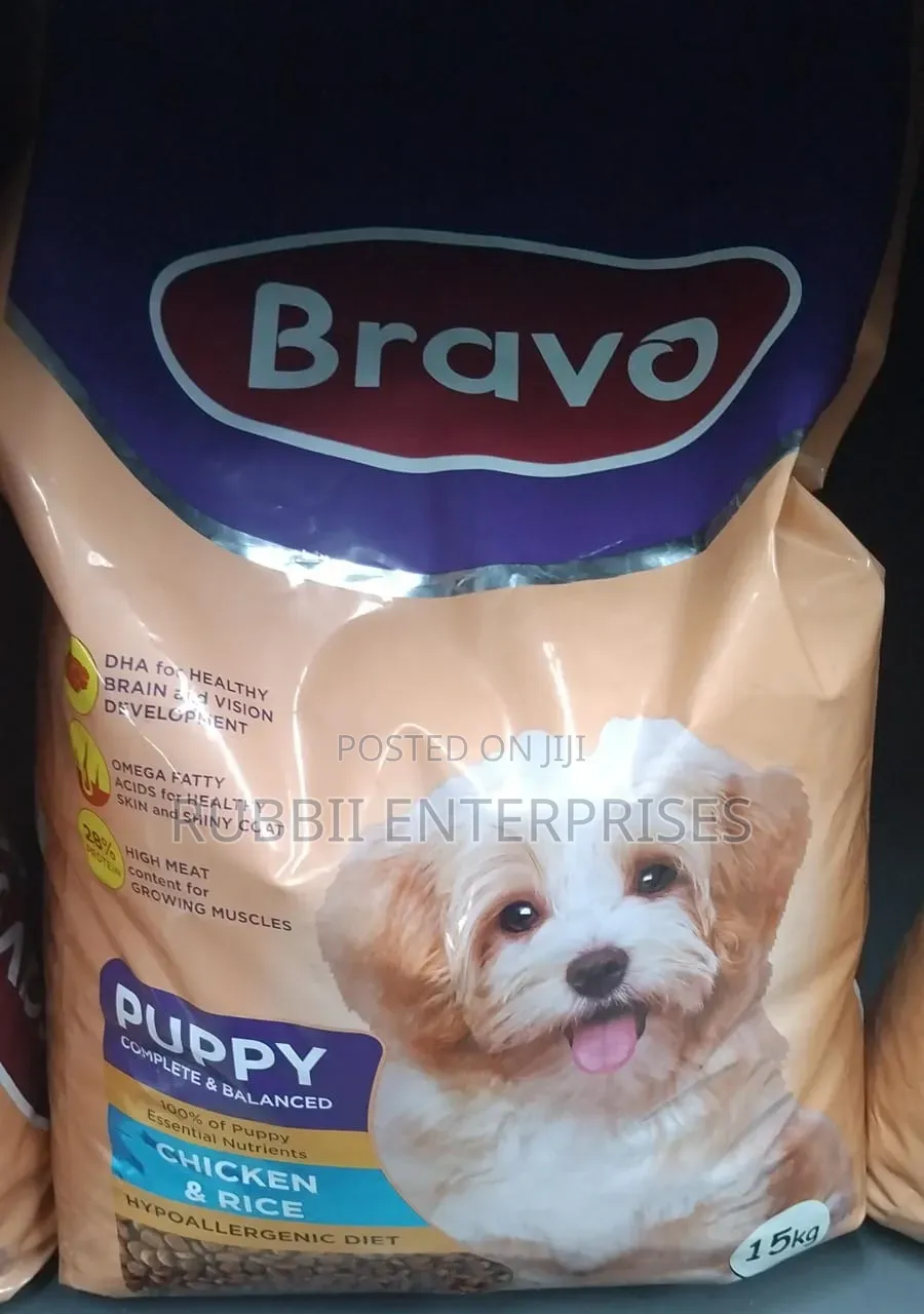 Bravo Puppy Chicken Rice Dry Dog Food 15kg