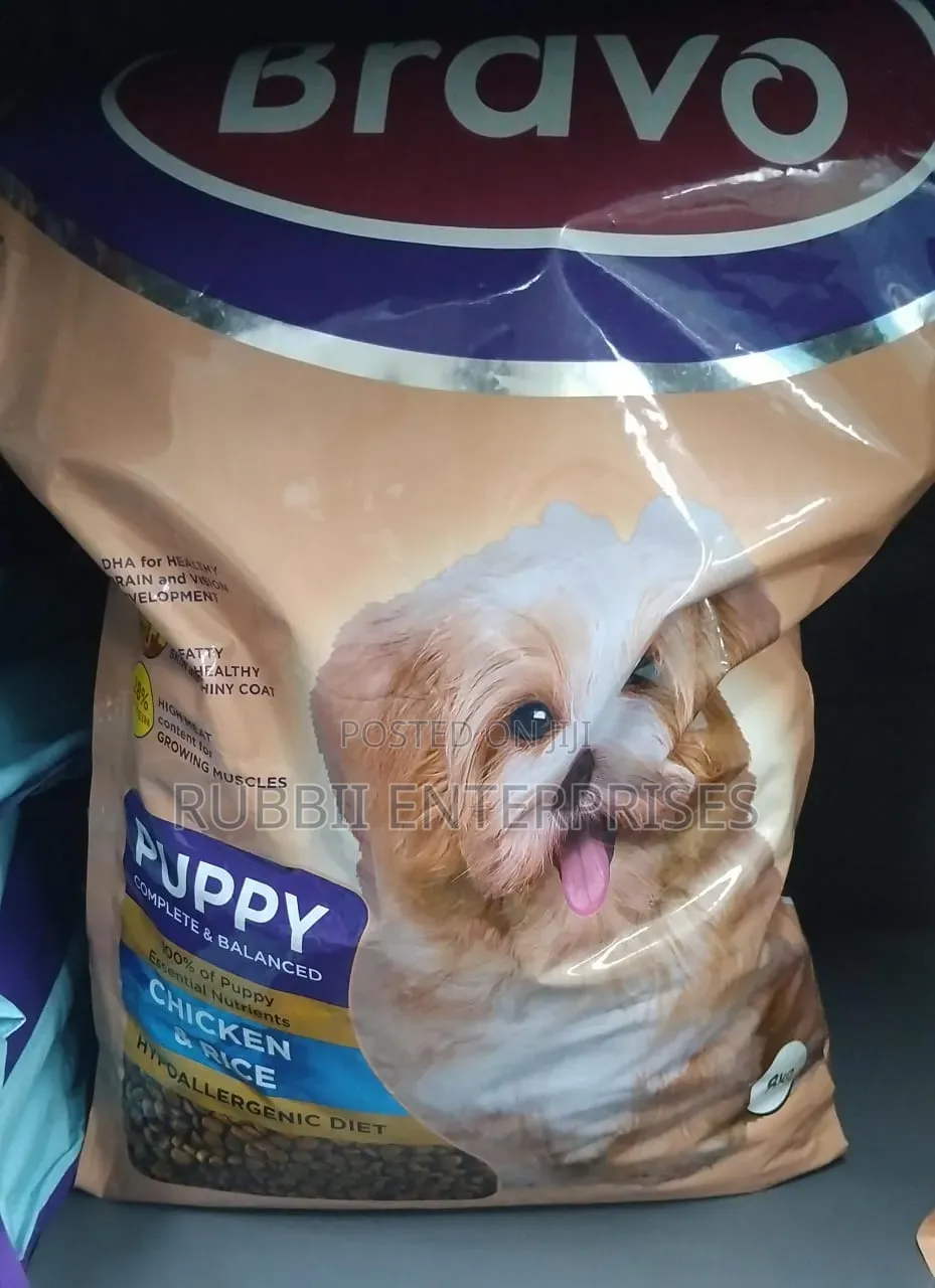 Bravo Puppy Complete Balanced Chicken & Rice Dog Food 8kg