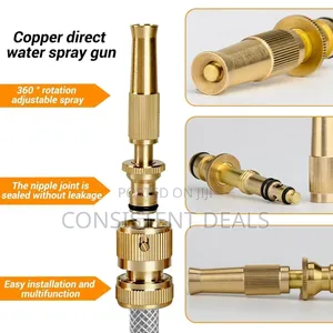 Brass Water Spray Nozzle Suitable for Hose Pipe