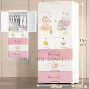 Adorable Kids' Plastic Wardrobe & Storage Organizer