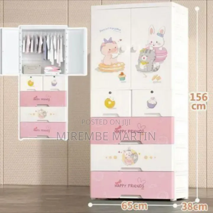 Adorable Kids' Plastic Wardrobe & Storage Organizer