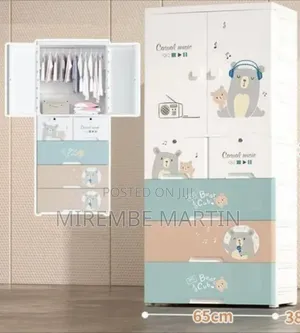 Adorable Kids' Plastic Wardrobe & Storage Organizer