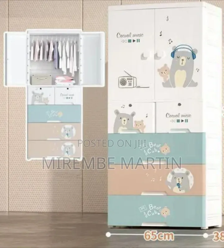Adorable Kids' Plastic Wardrobe & Storage Organizer